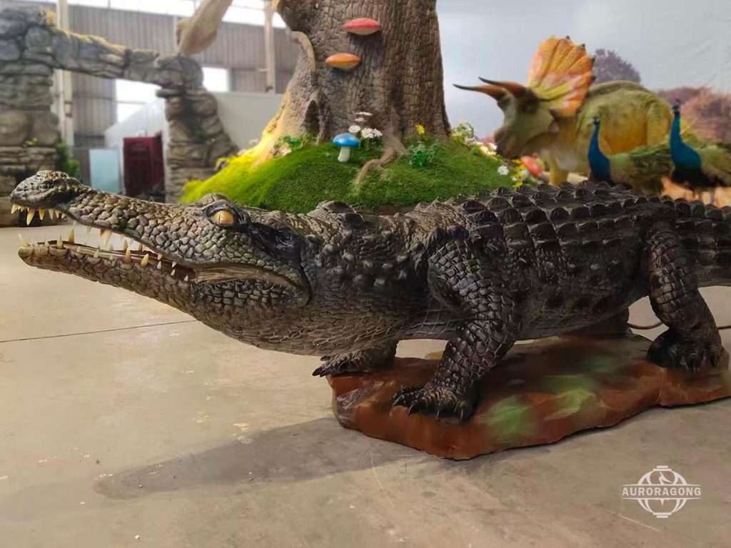 Animatronic crocodile model