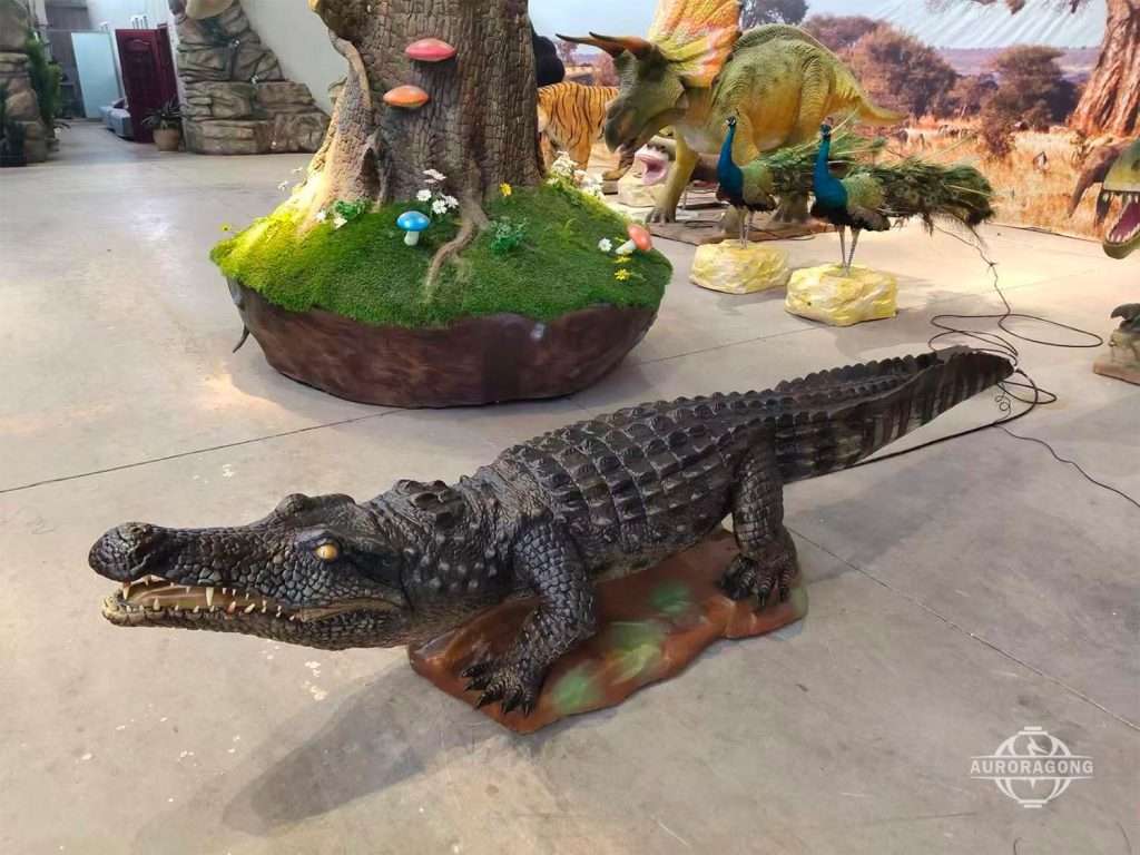 Animatronic crocodile robotic animal model