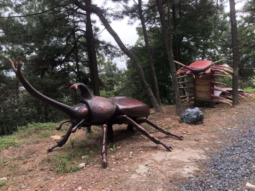 Animatronic Insect Unicorn Beetle For Garden