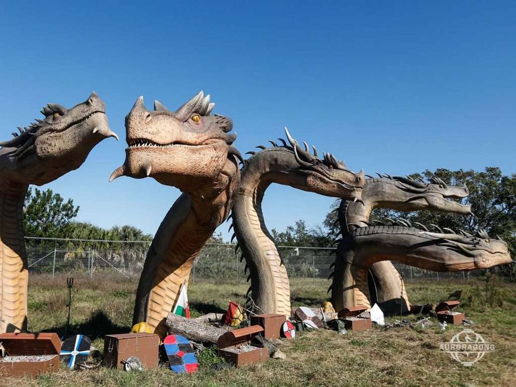Multiple Animatronic Western Dragons