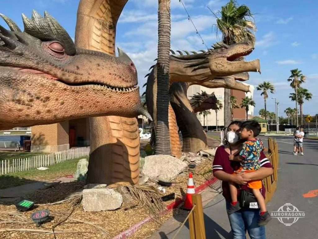 Animatronic Western Dragon Outdoor Display