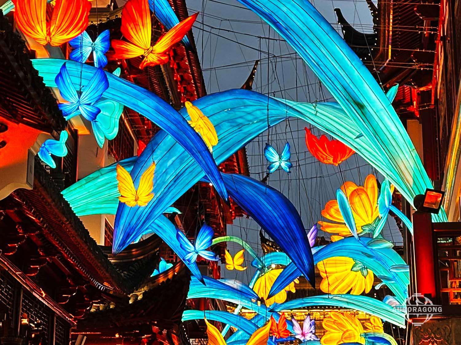 Art Flower Lanterns for Garden Lantern Festival