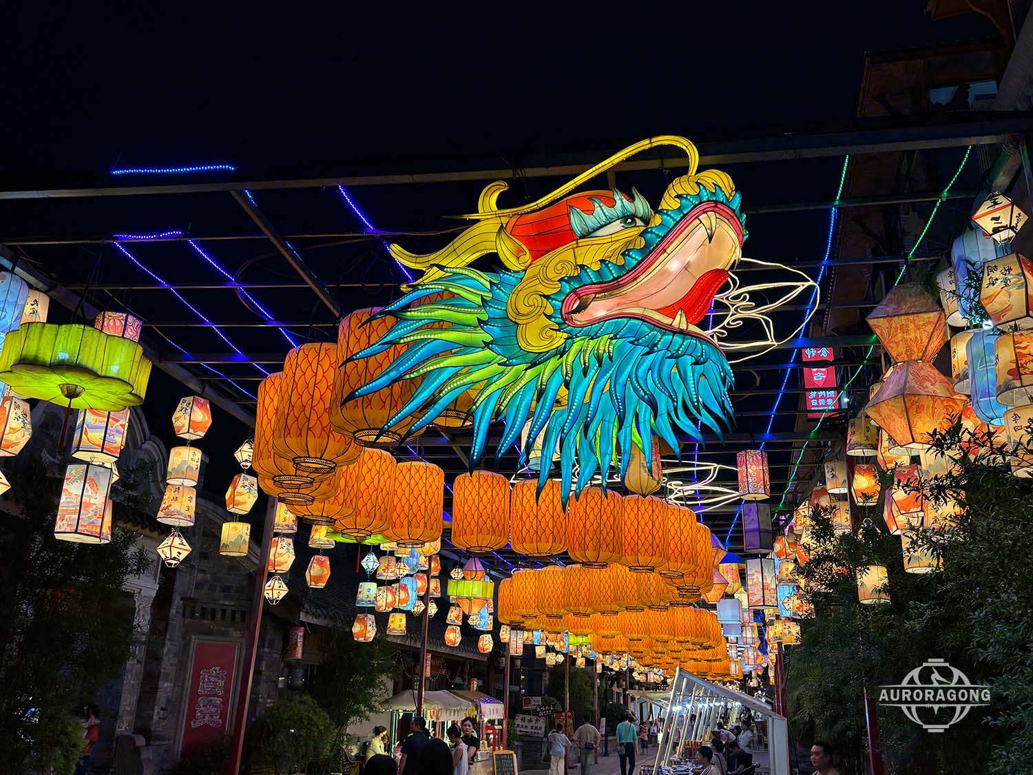 Custom zigong Chinese Dragon Lantern