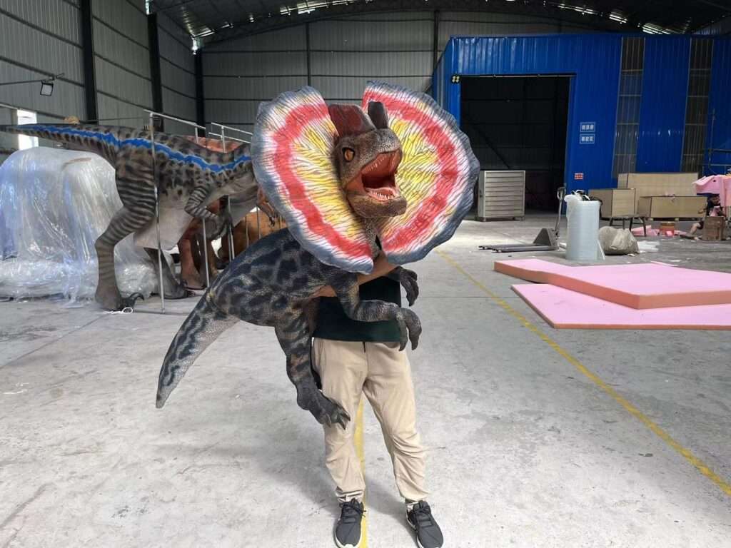 Dilophosaurus Dinosaur Hand Puppet