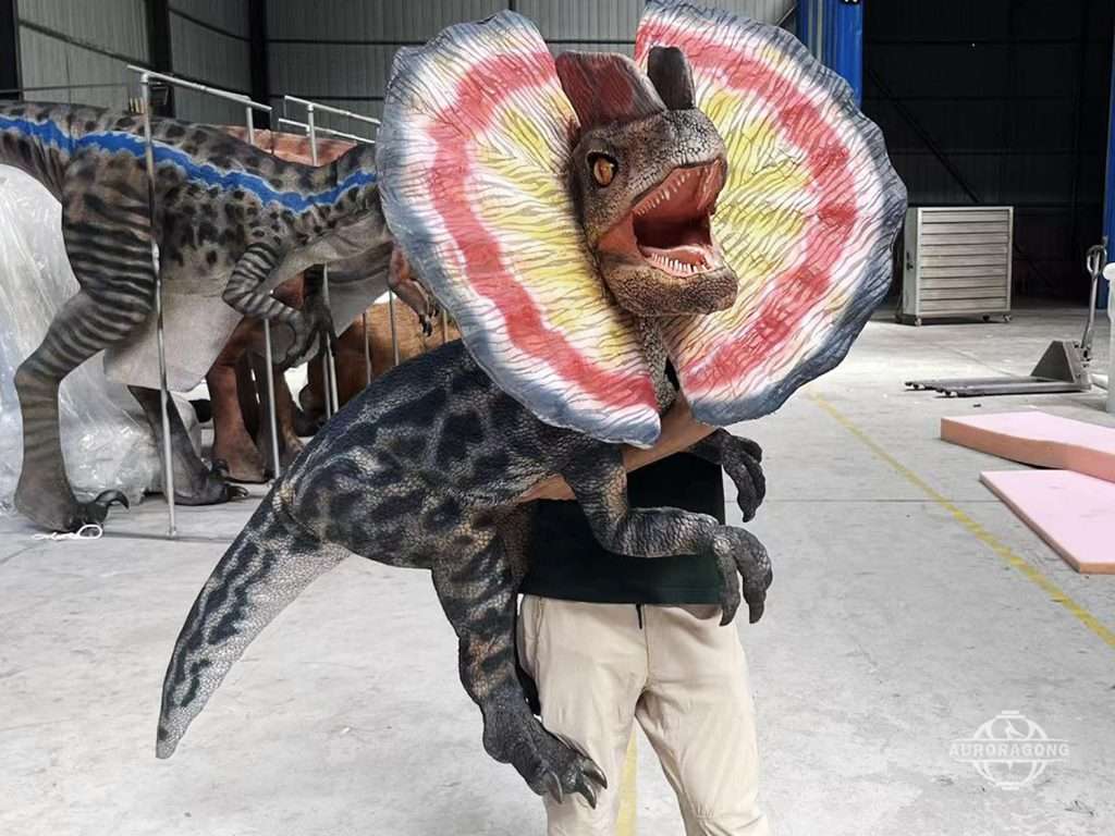 Dilophosaurus Dinosaur Hand Puppet