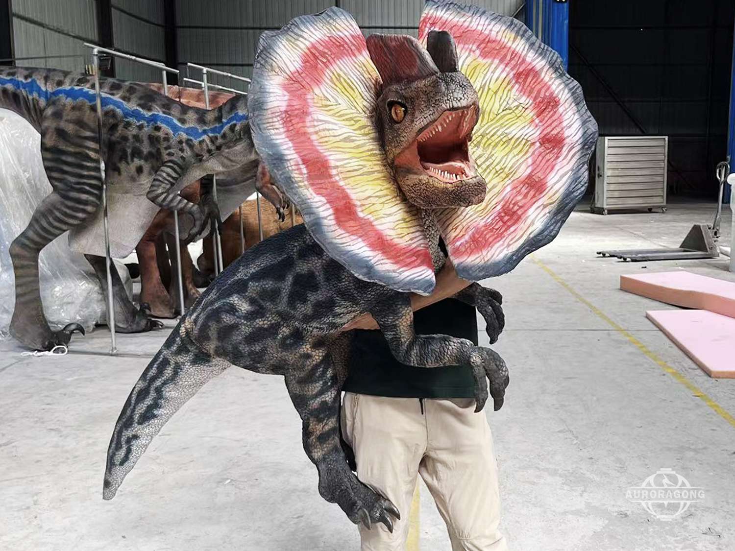 Dilophosaurus Dinosaur Hand Puppet