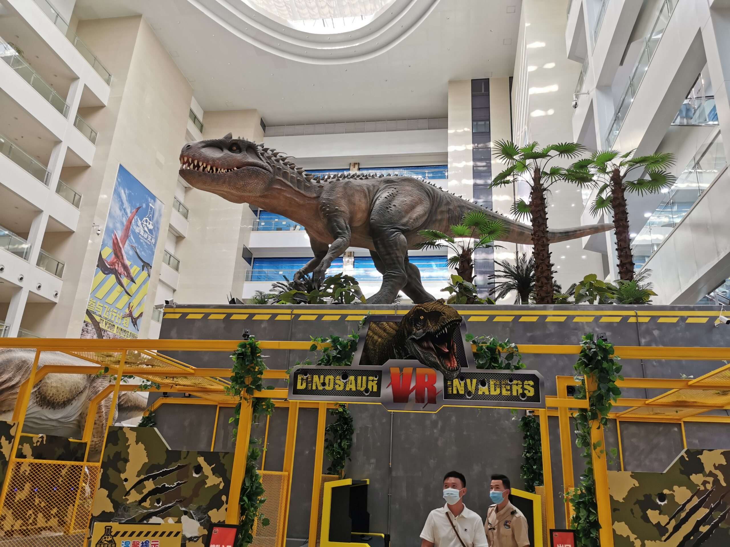 Gaint Animatronic Dinosaur For Dino Themed Park Exhibition
