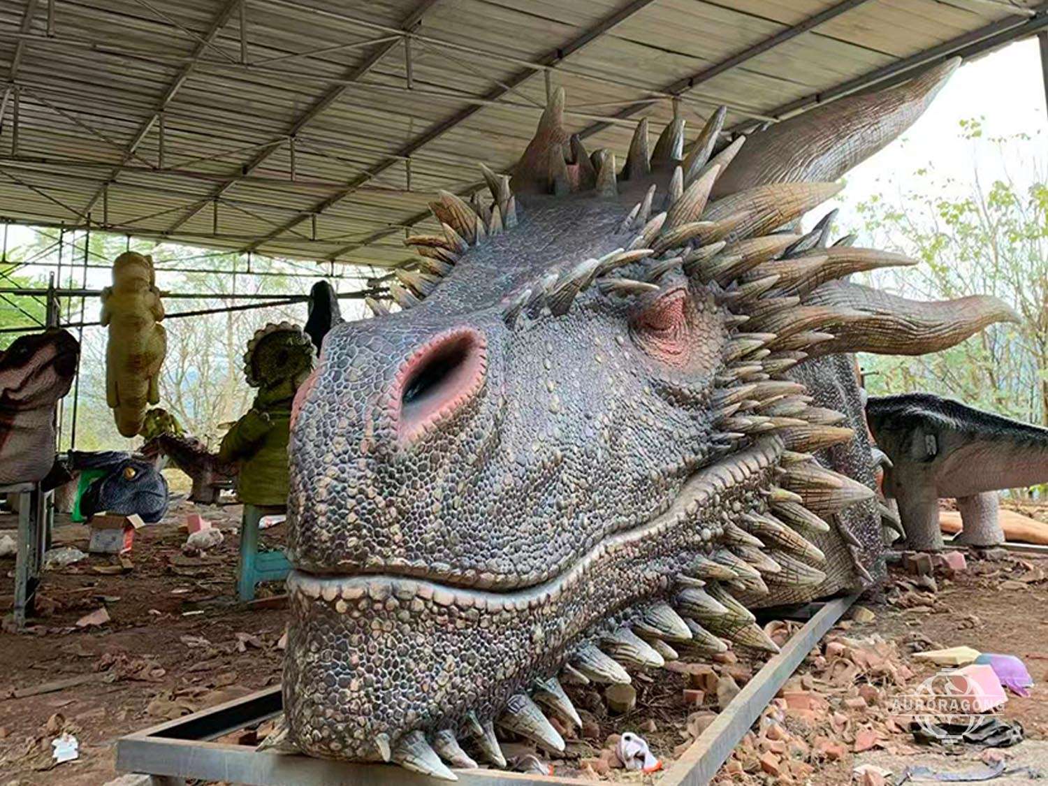 Giant Animatronic Dragon Head