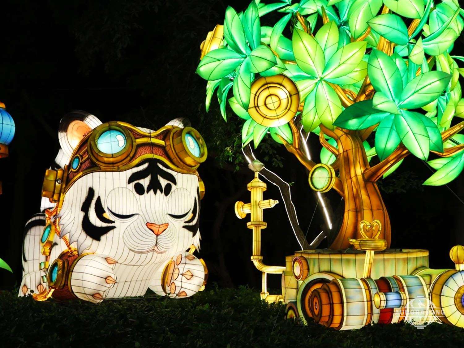 LED Light Chinese tiger Lanterns