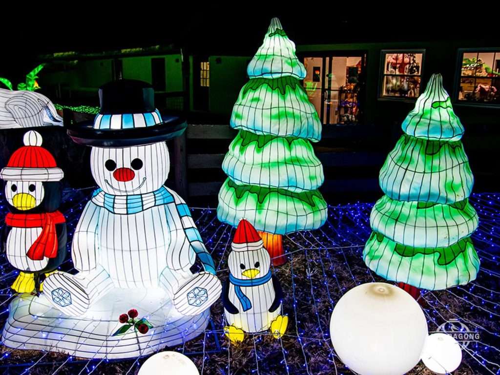 Christmas snowman lantern