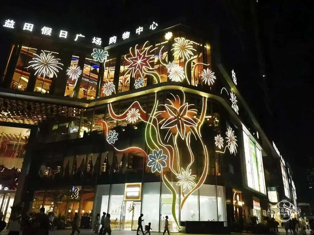 Color-changing LED feature wall by AuroraGong