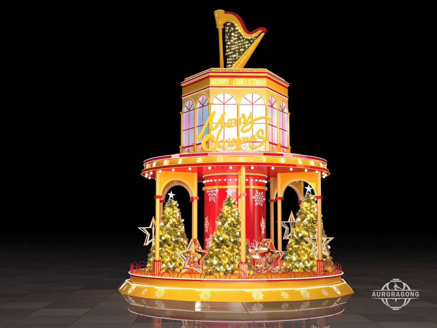 Christmas Lantern Outdoor Shopping Mall