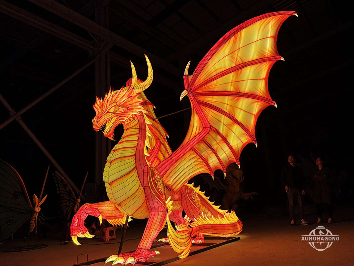 fire dragon lantern