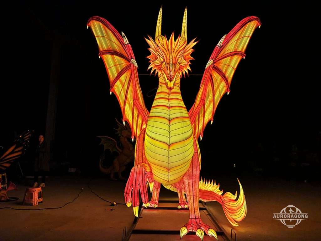 fire Western Dragon Lantern