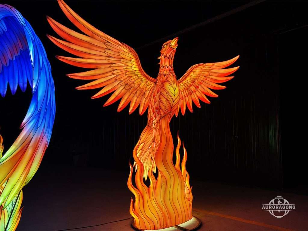 festival phoenix lantern lighting decoration outdoor