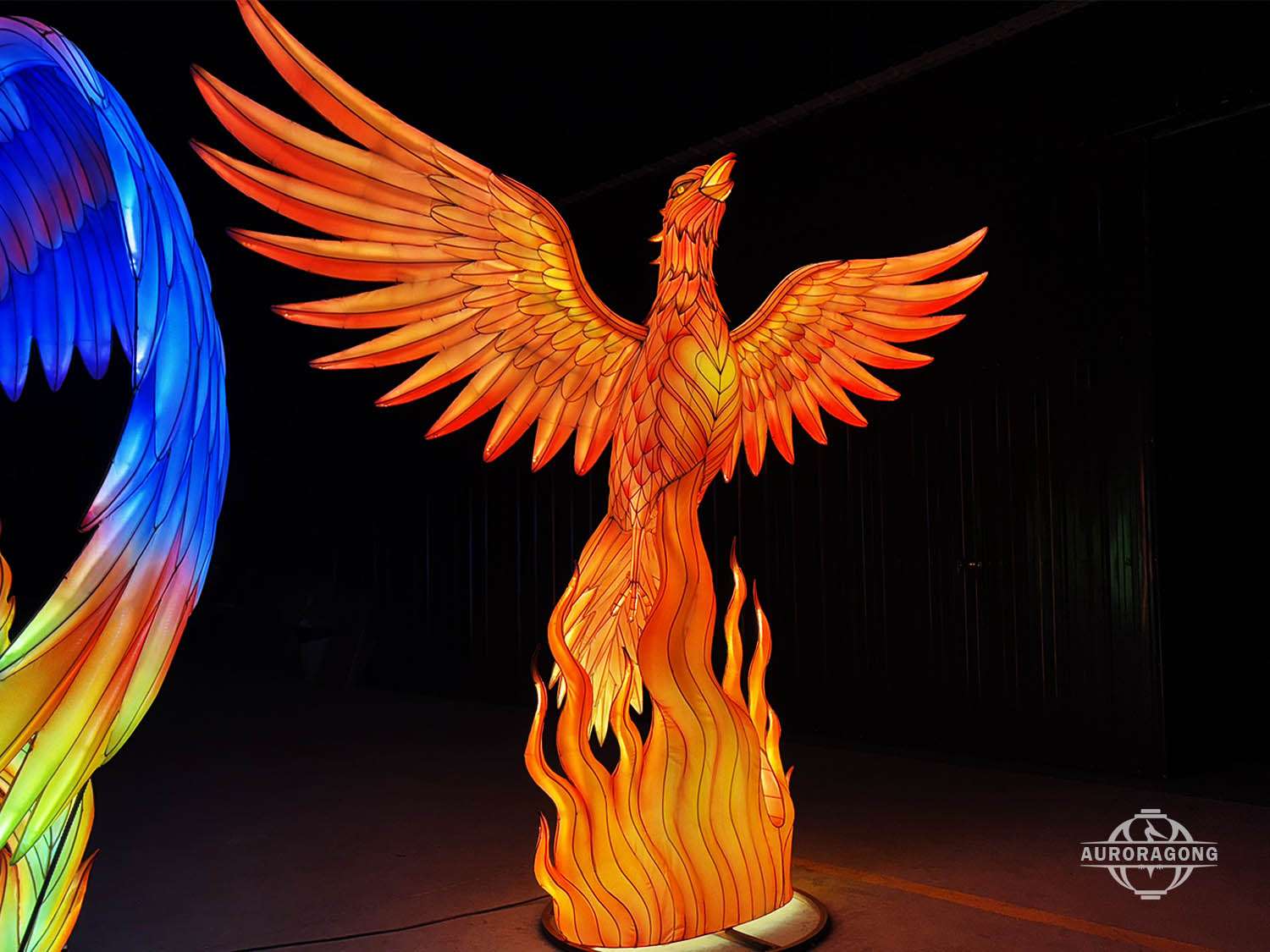 festival phoenix lantern lighting decoration outdoor