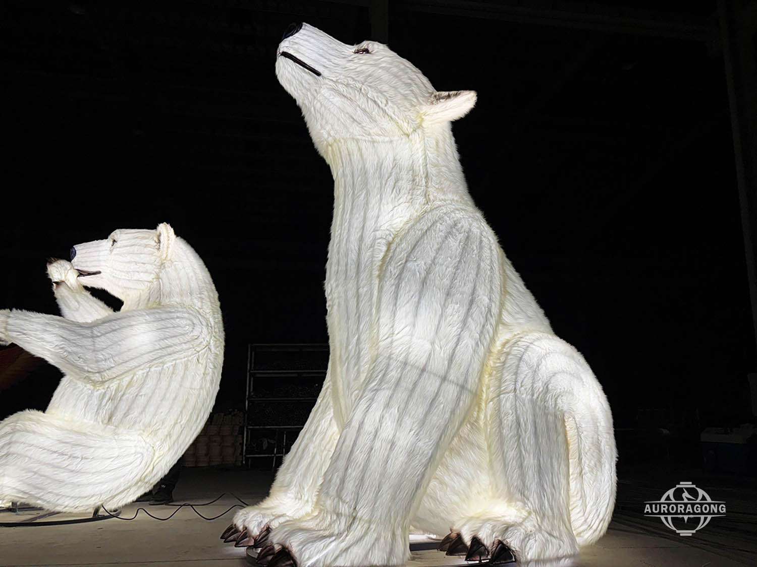 outdoor Polar Bear Lantern