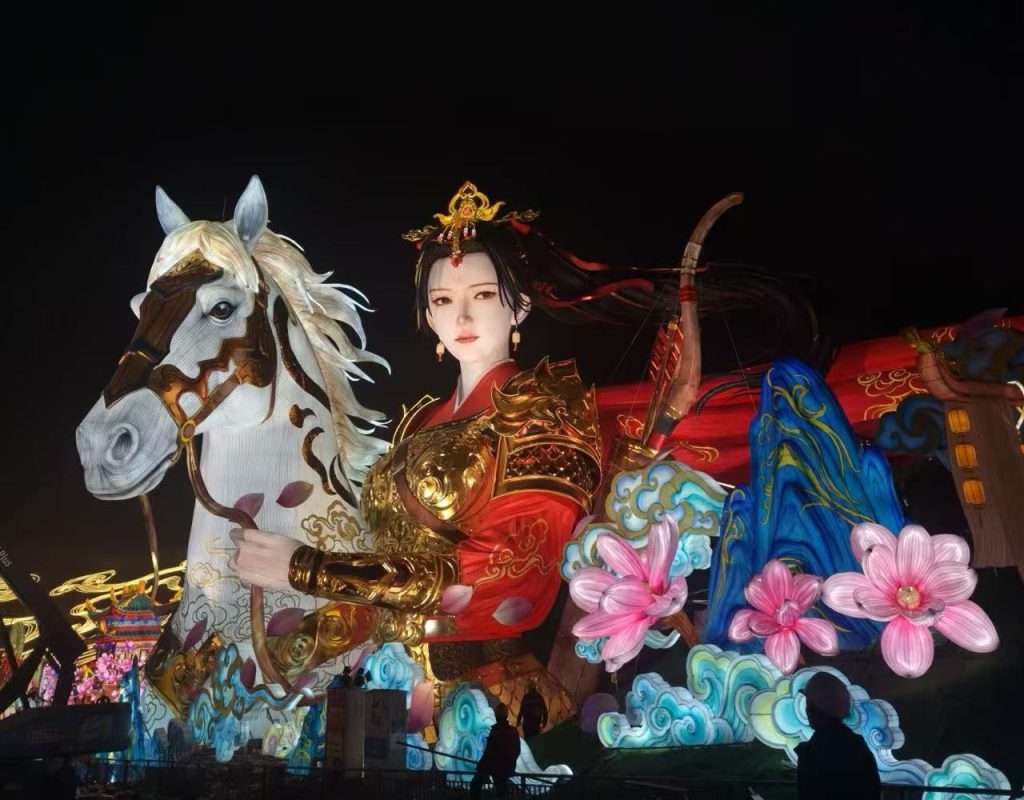 Giant Horse And Figure Lantern