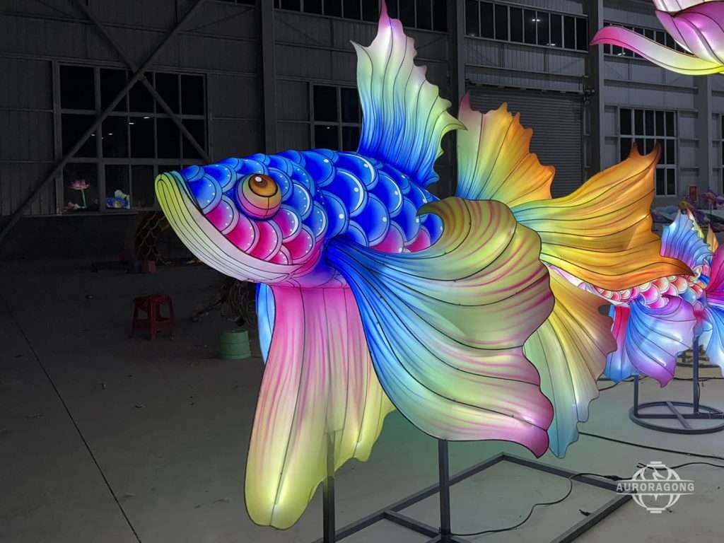 Chinese Lantern Festival Exhibition - Blue goldfish
