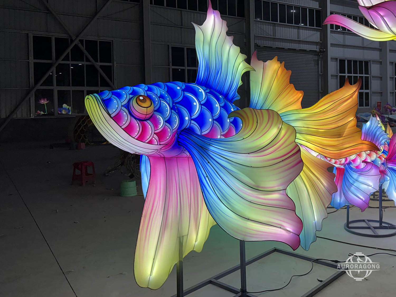 Chinese Lantern Festival Exhibition - Blue goldfish