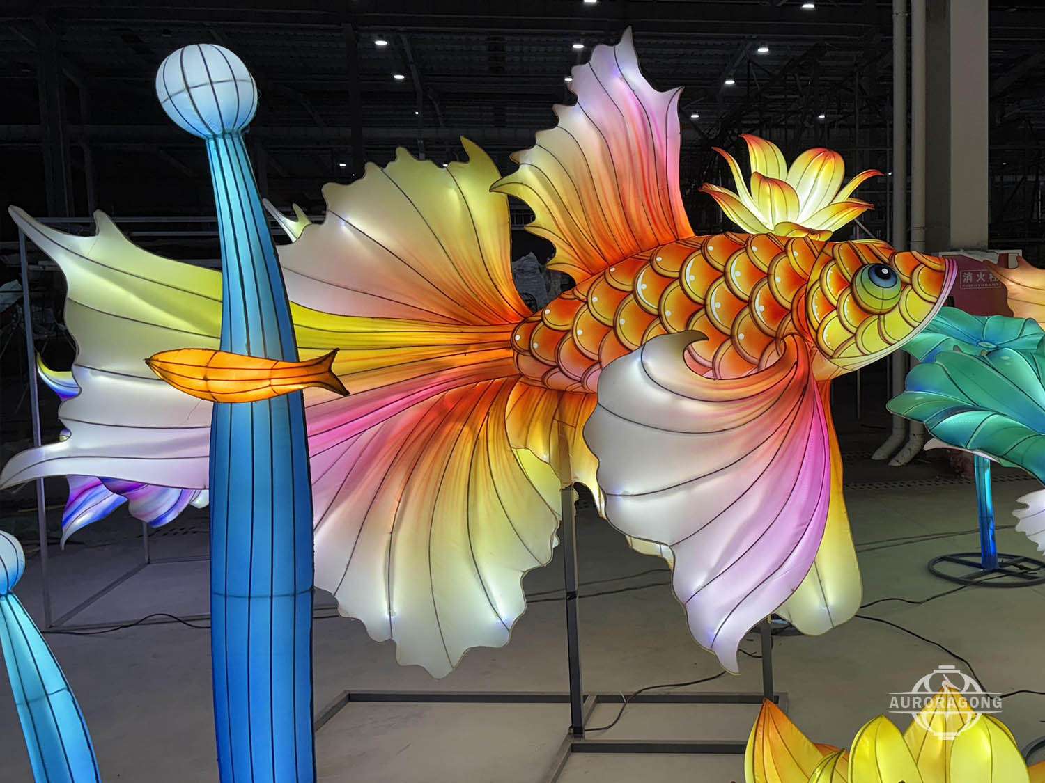 Chinese Lantern Festival Exhibition - gold goldfish