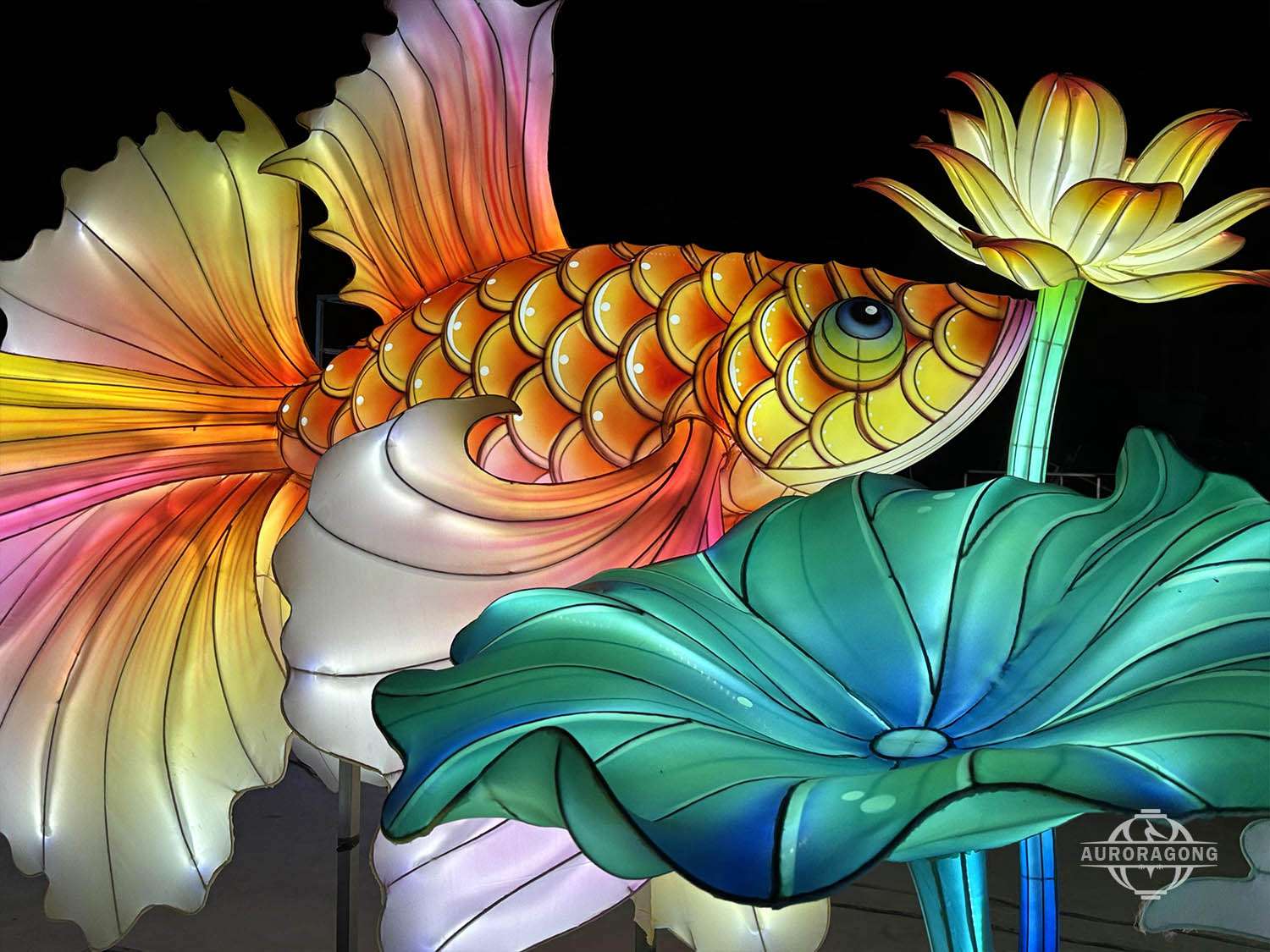 Chinese Lantern Festival Exhibition - gold goldfish