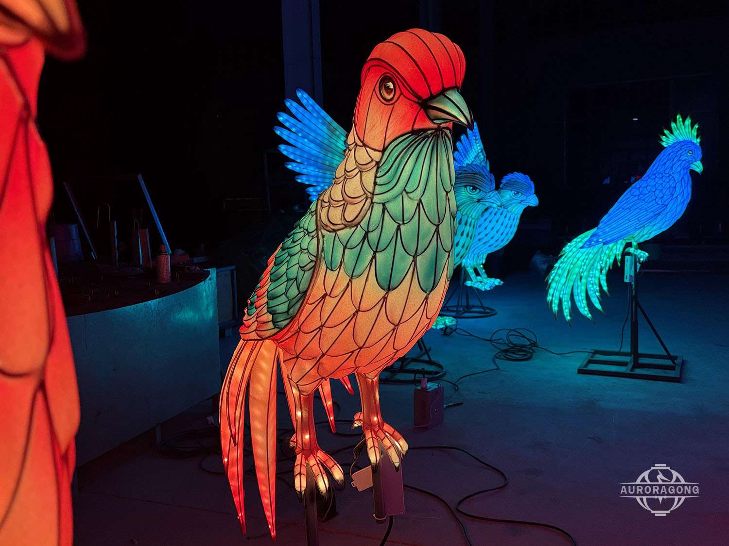 Bird Lighting Asian Lantern for Festival & Theme Park