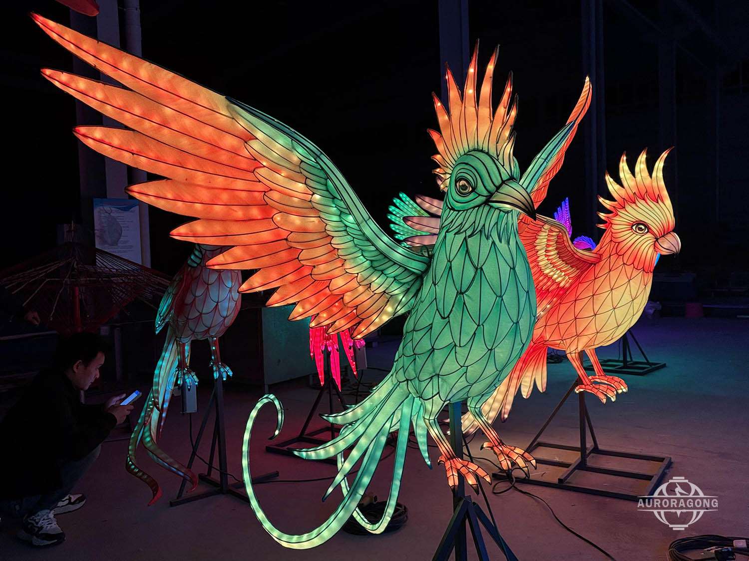 Custom Themed Bird Lighting Halloween Lantern Festival