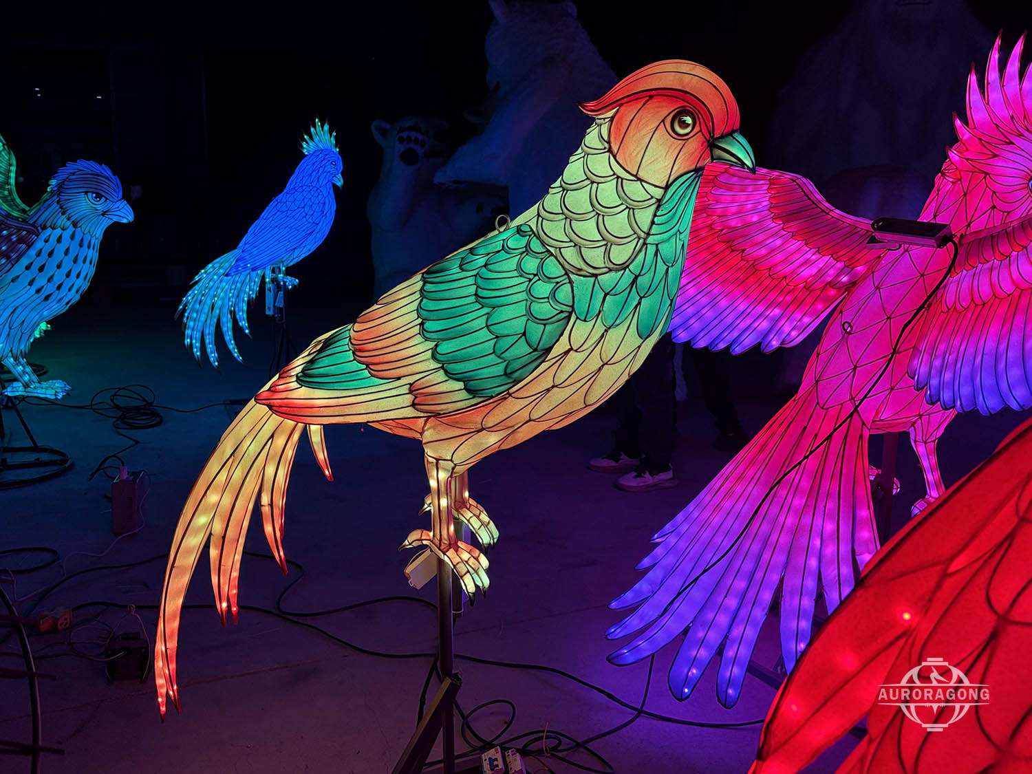 Bird Lighting Asian Lantern for Festival & Theme Park