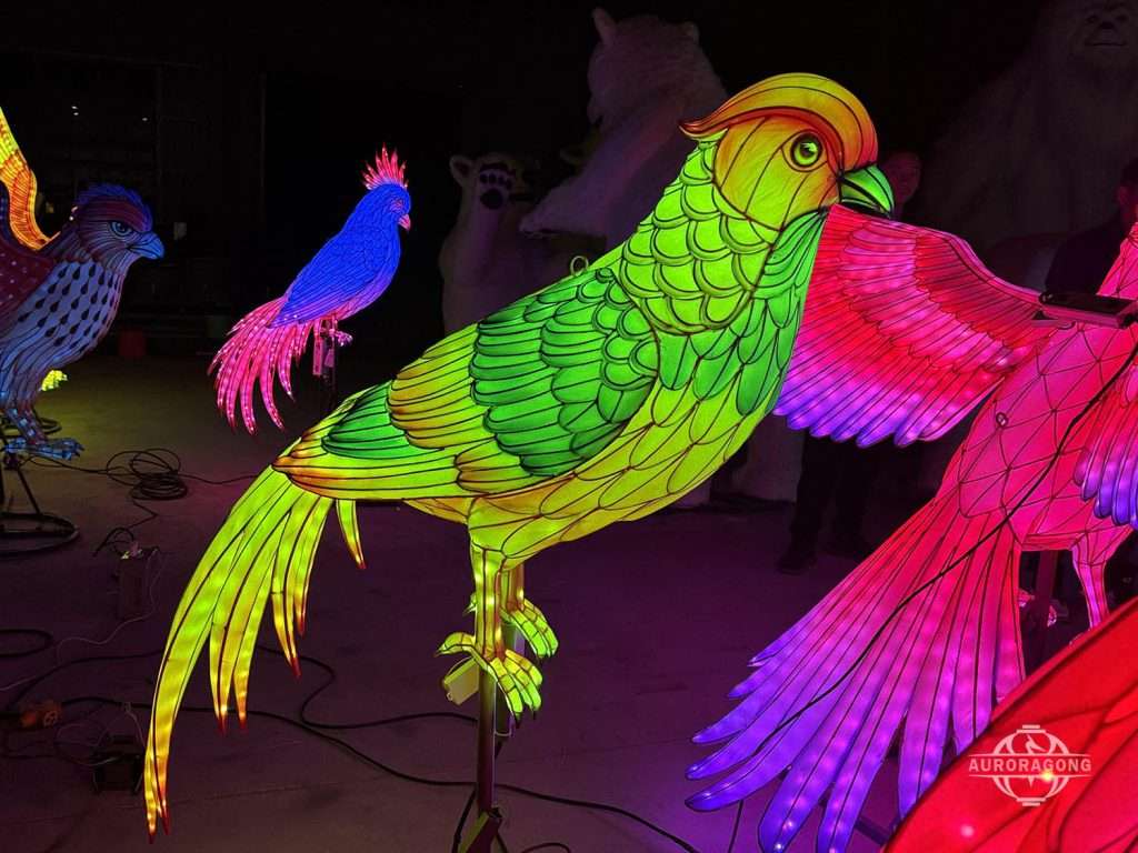 Bird Lighting Asian Lantern for Festival & Theme Park