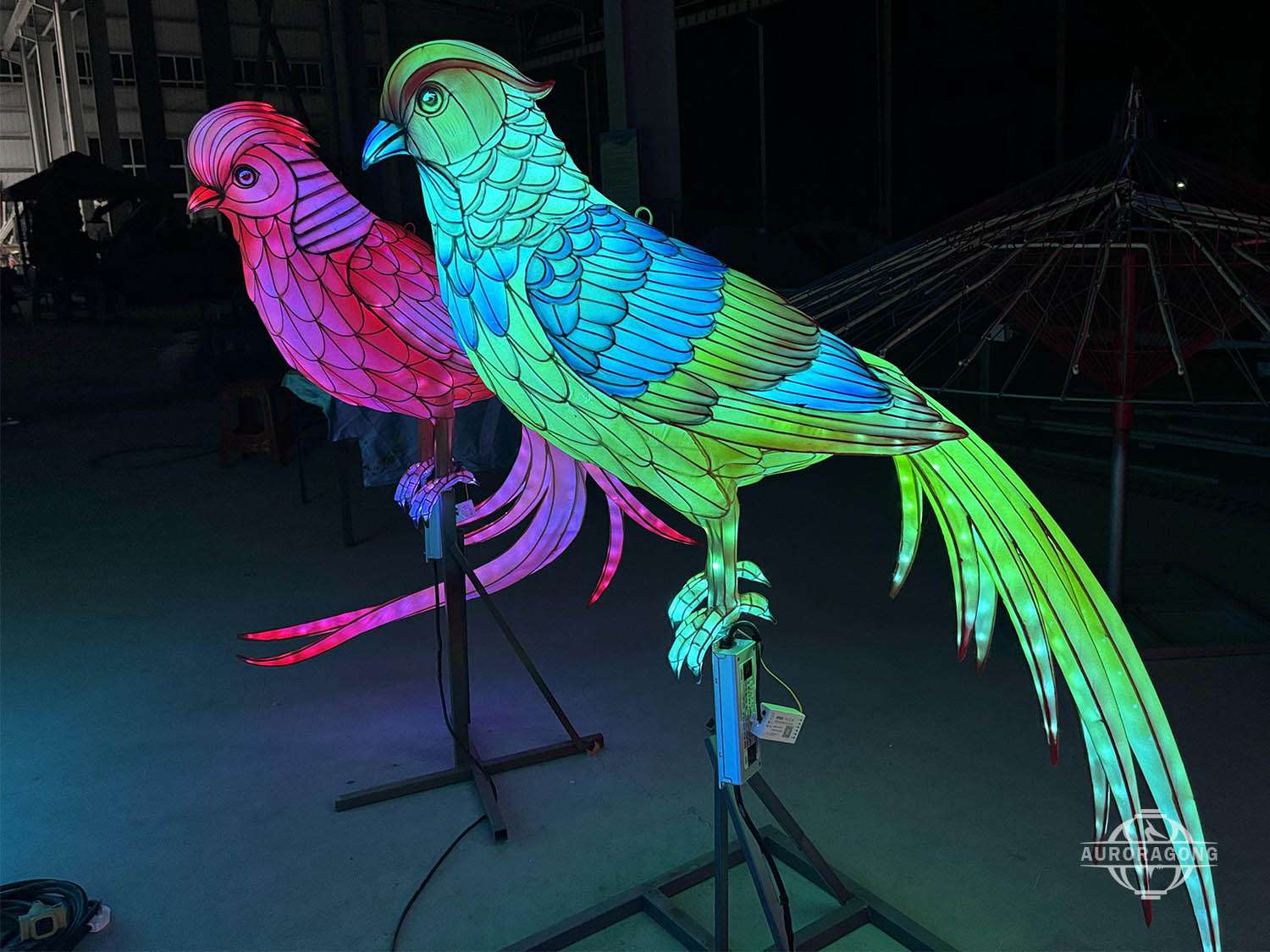 Bird Lighting Asian Lantern for Festival & Theme Park