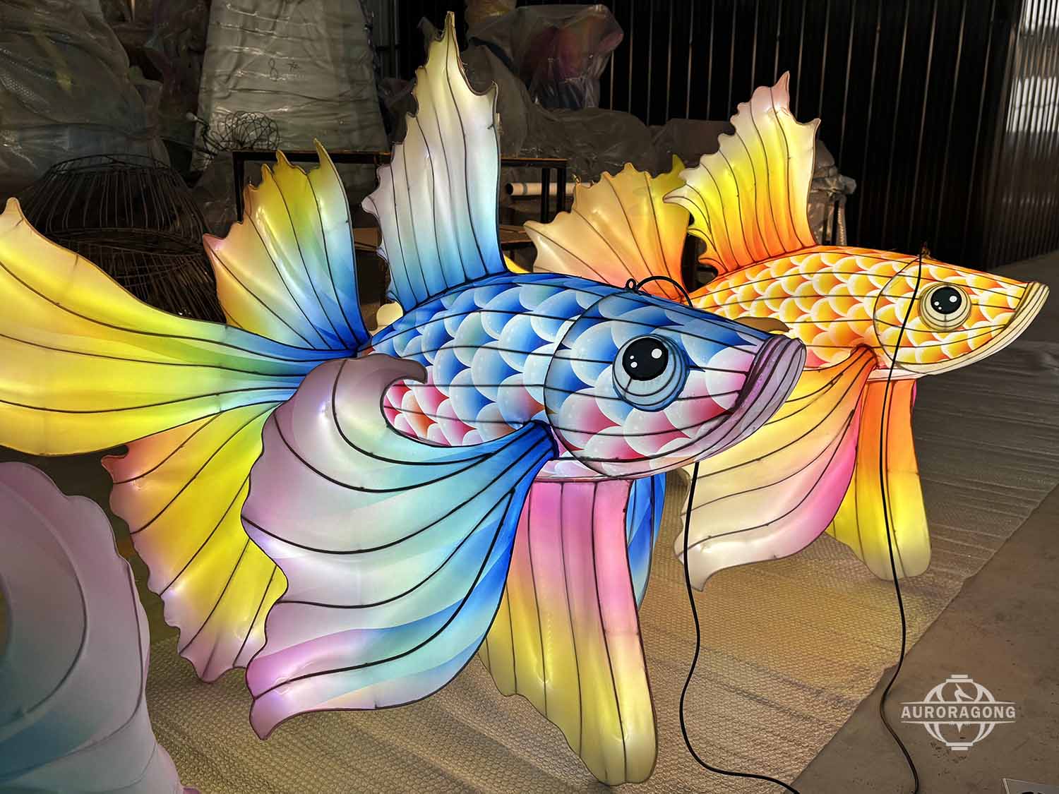 Custom Betta Fish Lamp Set Lantern