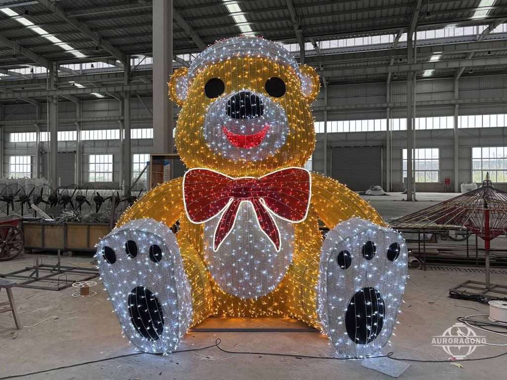 Christmas Bear Figures Lantern