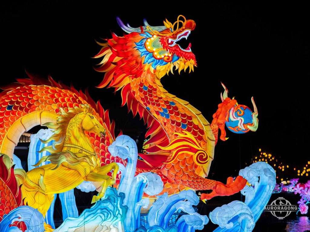 Custom Chinese Dragon Horse Lantern