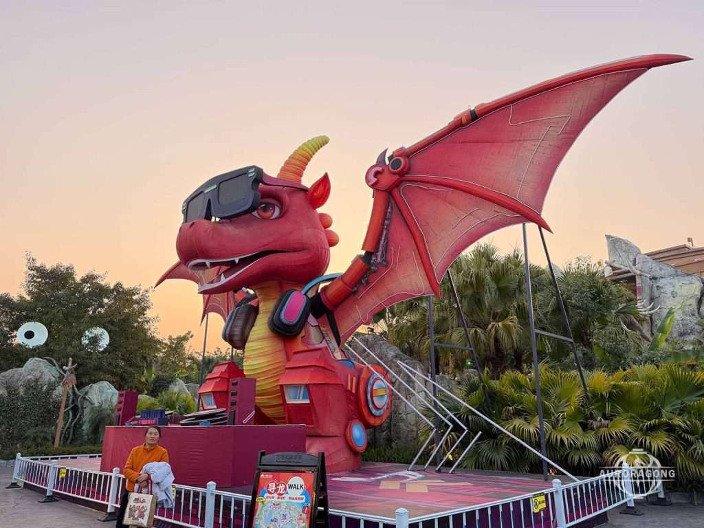 Flying Dragon Lantern Installation