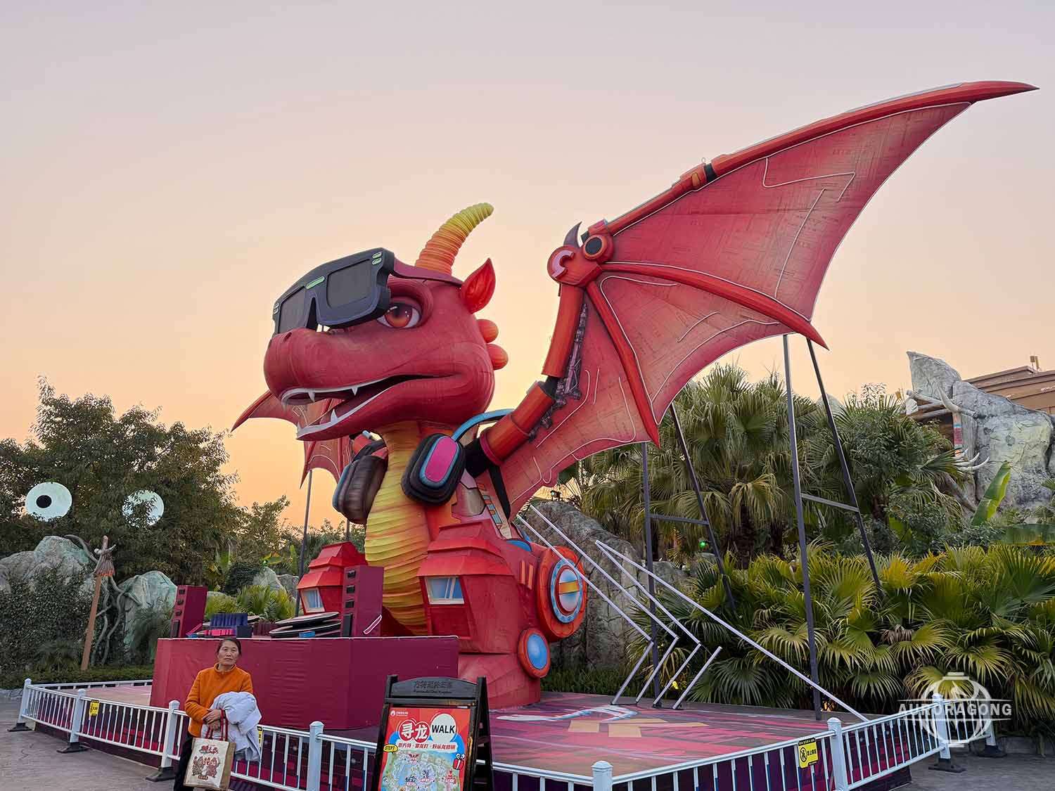 Flying Dragon Lantern Installation