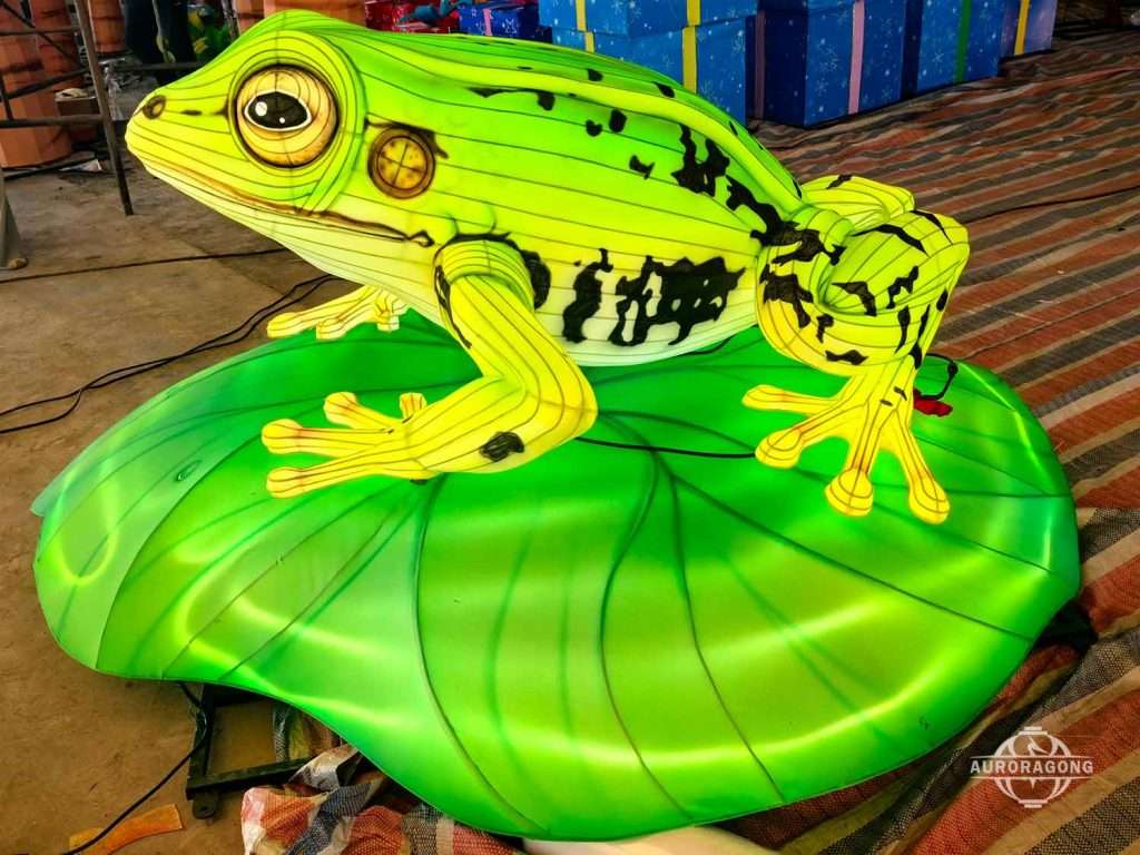 Custom Frog Lantern for Gardens