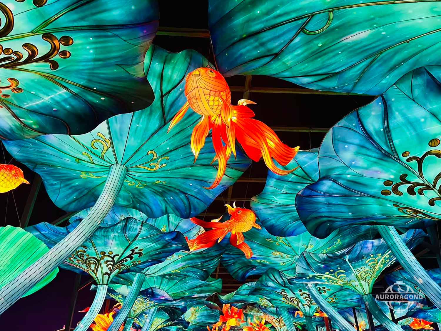 Lotus Leaf Fish Corridor Lantern