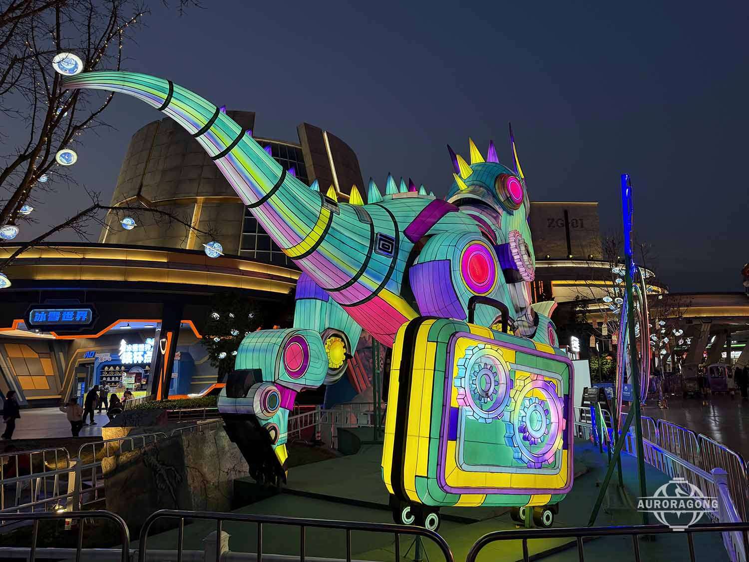 Animated Lighting Mechanical dinosaur lantern