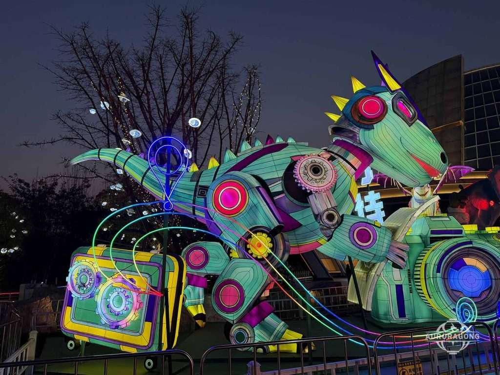 Mechanical Dinosaur Lantern for Theme Park