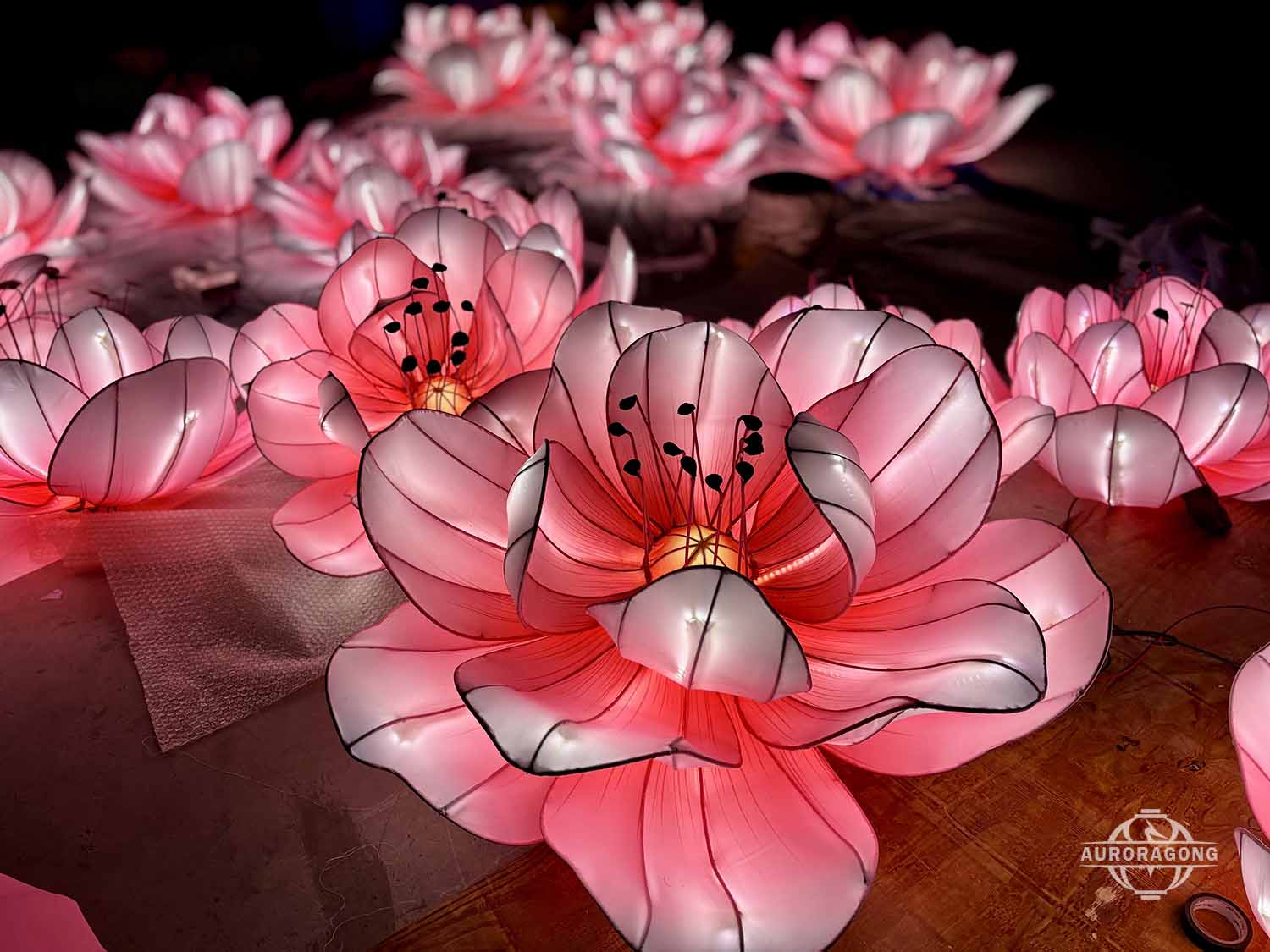 Custom Peach Blossom Lantern for Festivals