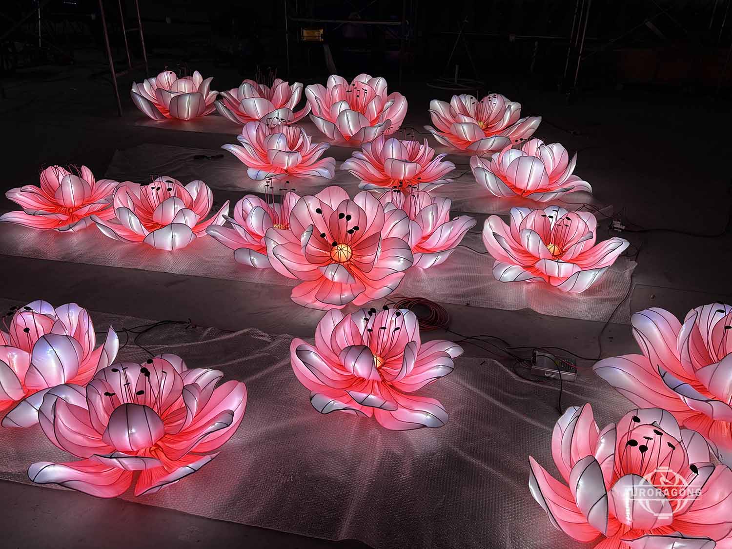 Custom Peach Blossom Lantern for Cultural Events