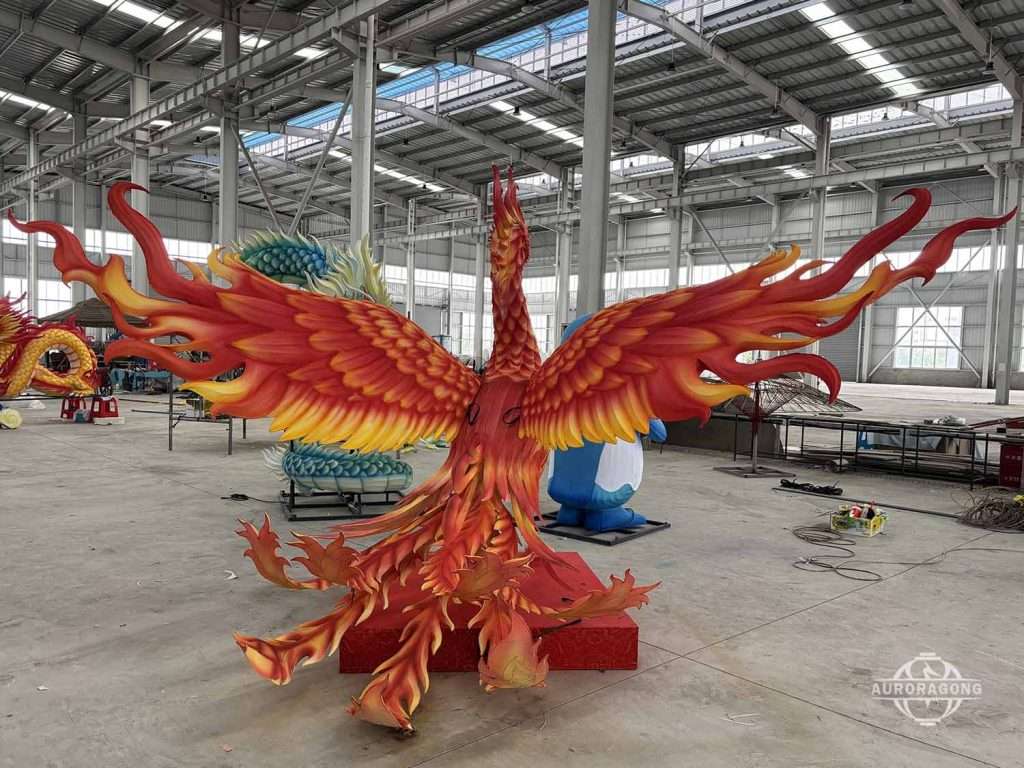 Custom Giant Phoenix Lantern for Festivals