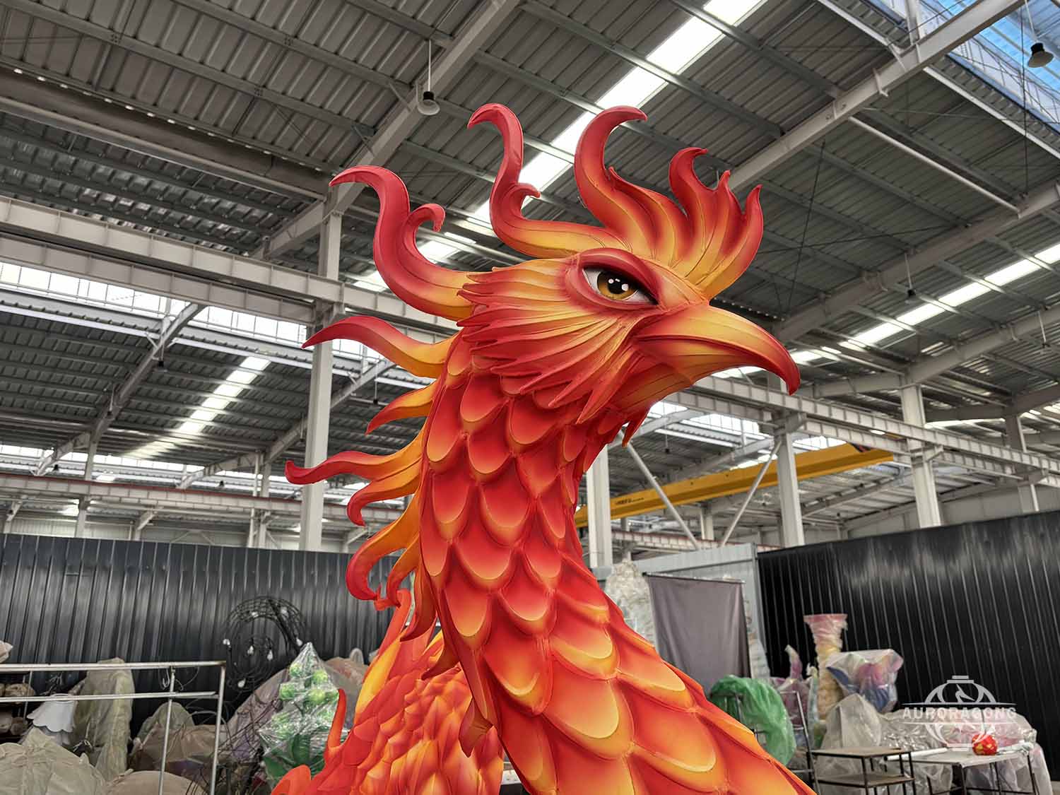 Custom Giant Phoenix Lantern for Cultural Events