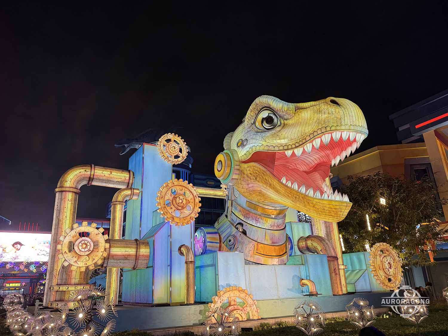 Dinosaur head lantern design