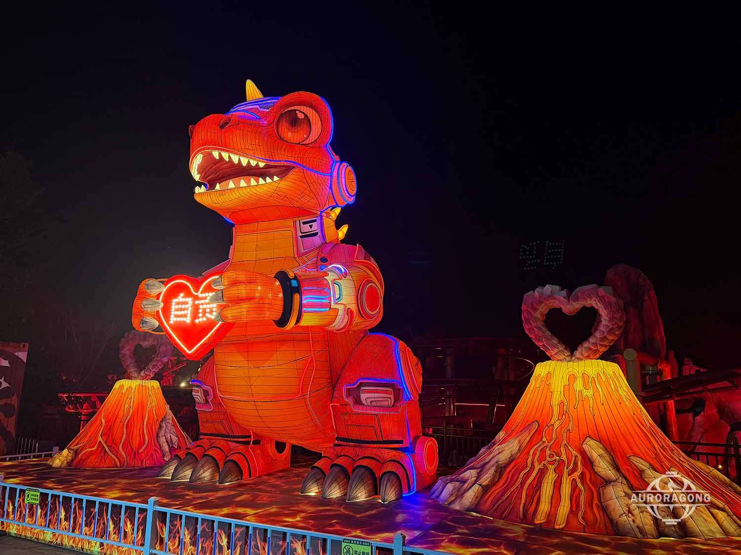 The newly designed Volcano Dinosaur Lantern