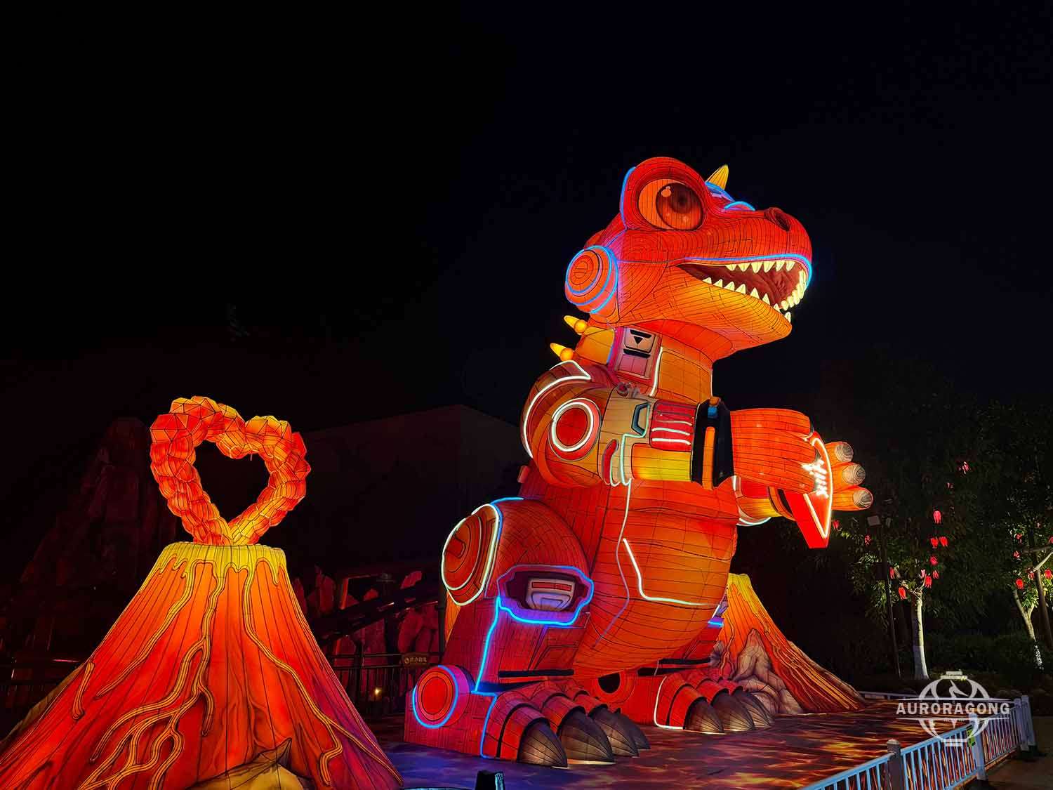  Volcano Dinosaur Lantern from China