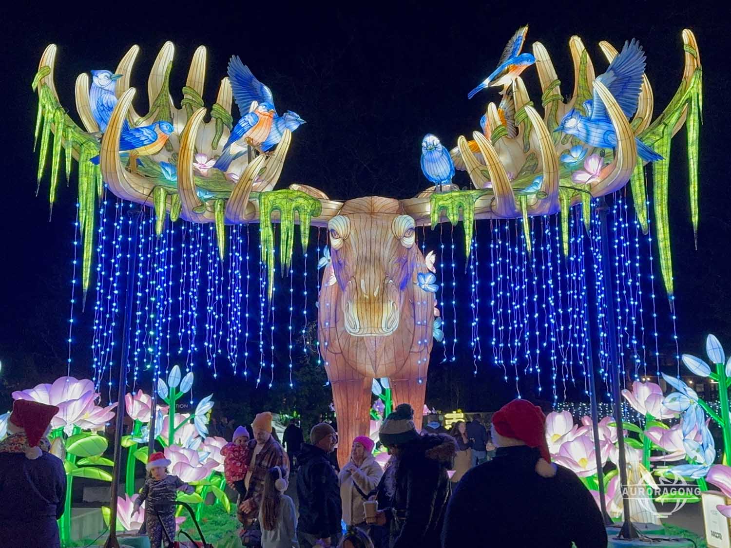 Forest Elk Lantern