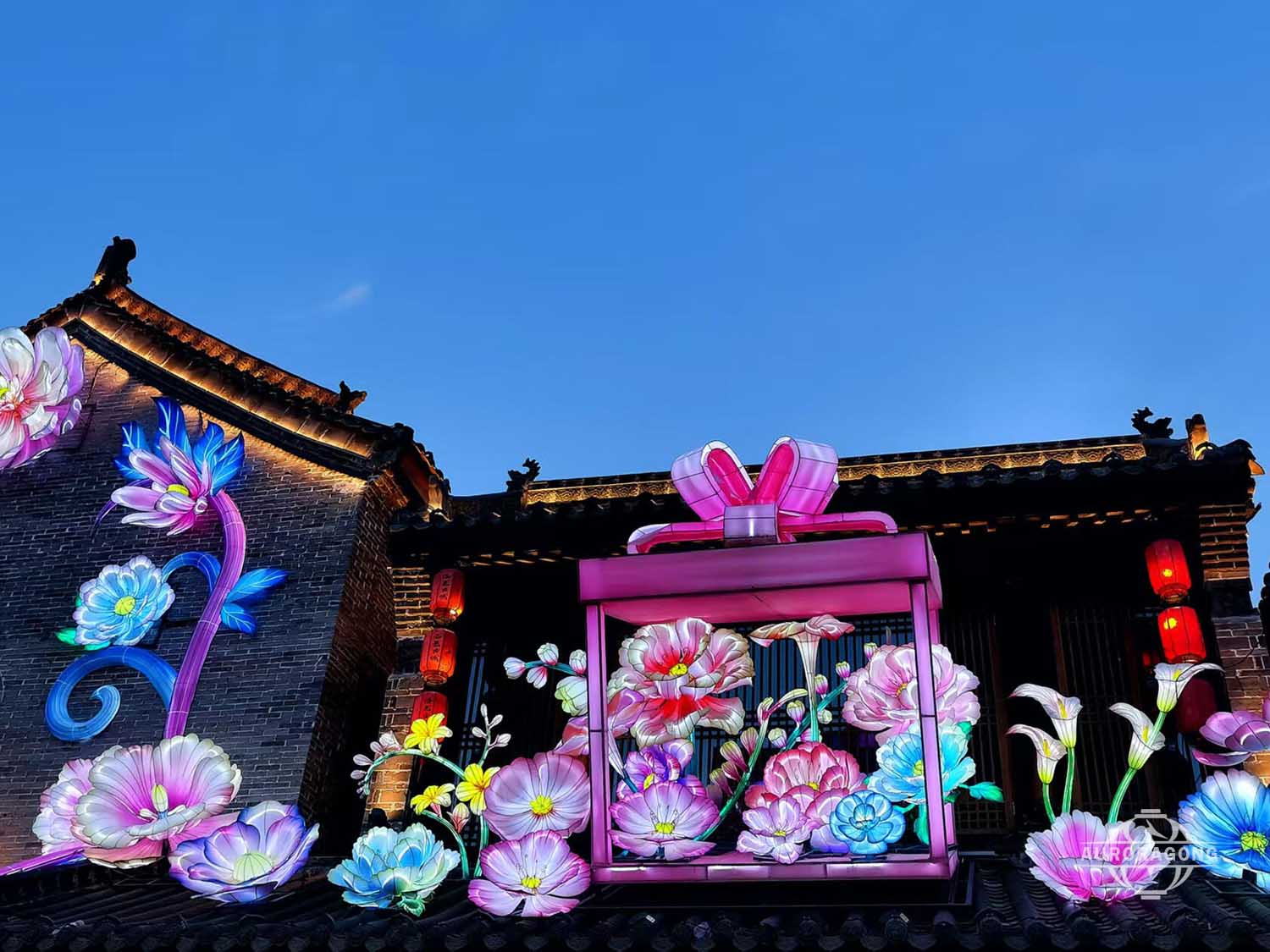 Custom Gift box flower lantern