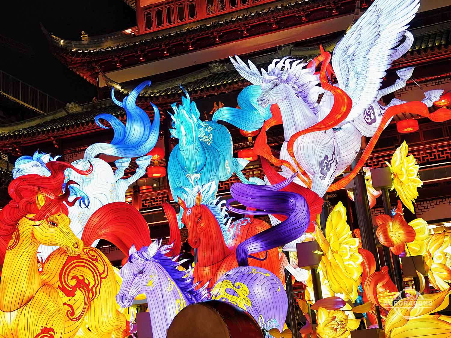 Custom Galloping Horse Lantern